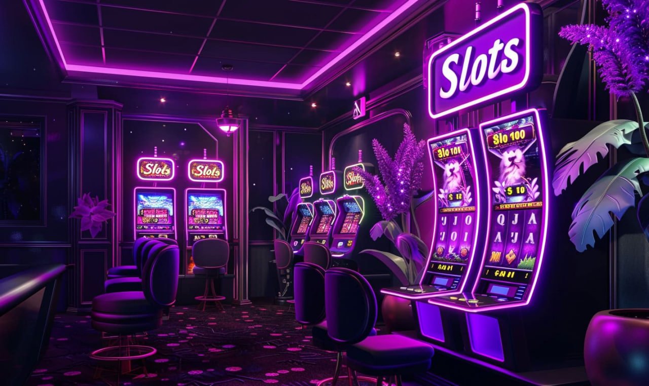 Slot online dengan tema warna-warni cerah dan gulungan berputar
